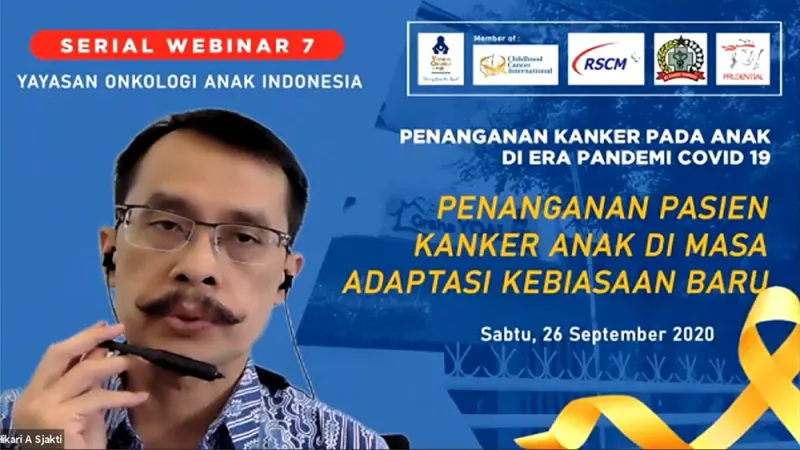 Webinar Penanganan Penyakit Kanker Anak di Era Pandemi, YOAI-Prudential, 2020