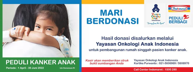 Program Peduli Kanker Anak Indonesia Indomaret & YOAI