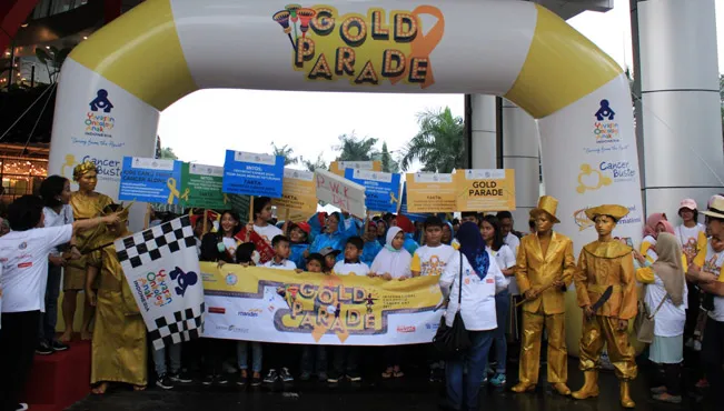 Hari Kanker Anak Internasional “Gold Parade”, FX Sudirman, 2017